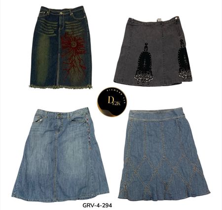 Women’s Casual Denim Midi Skirt – Everyday Essential Piece (GRV-4-294)