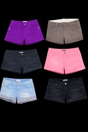 Micro Mini Shorts cotton/denim mixed  VCH 078