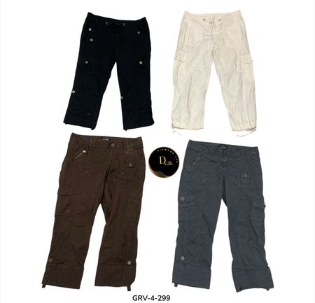 Pantalons Capri Cargo Premium – Ajustement Durable et à la Mode (GRV-4-299)