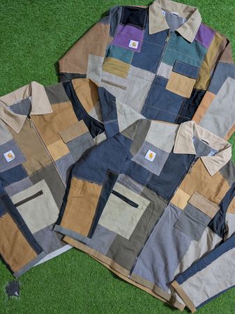 Upcycle Carhartt patchwork jacket