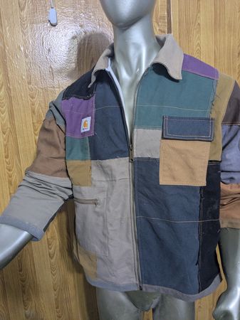 Upcycle Carhartt patchwork jacket
