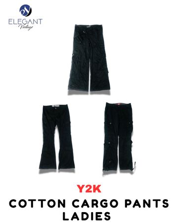 Y2K Cotton Cargo Pants Ladies - EV1767