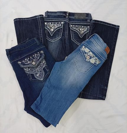 CR7868 Y2K Flare Jeans