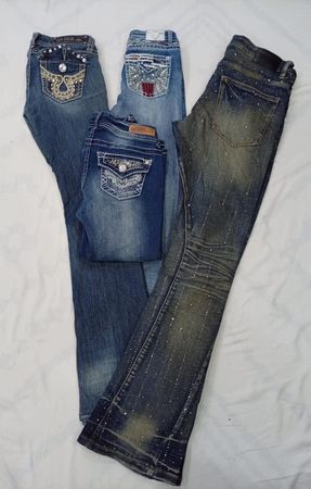 CR7869 Y2K Flare Jeans