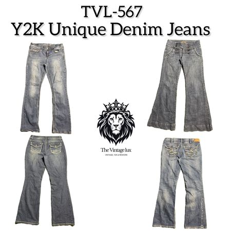 Y2K Unique Denim Jeans (TVL-567)