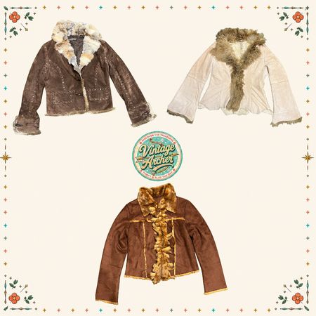 Vintage Afghan Coats for Women: 5 PCs