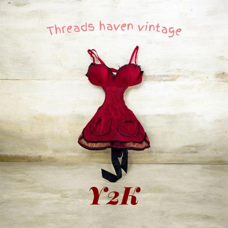 TH#089 Y2K Aesthetic Two-Piece Bikini Set – Retro Glam Summer Beachwear