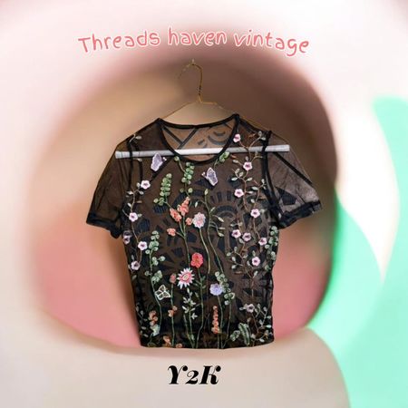 TH#092 Y2K Babe Tees & Beaded Sleeve Tops – Trendy Casual Chic Statement Wear