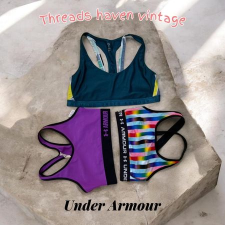 TH#0007 Y2K Vintage Under Armour Sports Bra – Performance Fit Activewear
