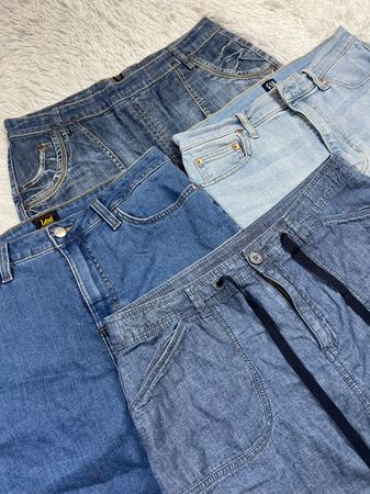 Mid denim skirts