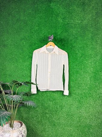 Y2K White Net Tops | RV-63