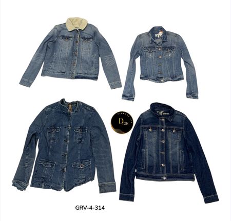 Y2K Oversized Denim Jackets – Urban Vintage Fashion Wear (GRV-4-314)
