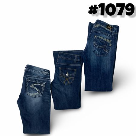 Y2k Embroidered Bootcut jeans (Brands) Silver jeans and lucky bless etc.#1079.