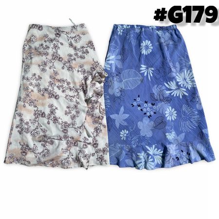 Y2K Floral Printed Midi Skirts for Women (brands) Loft and Calvin klein  #G179