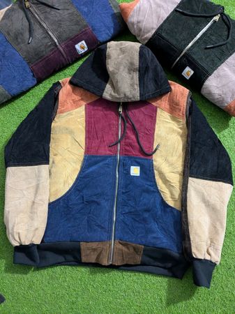 アップサイクル カーハート コーデュロイ フーディ ジャケット