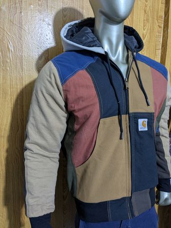 Veste hoodie Carhartt en upcycling