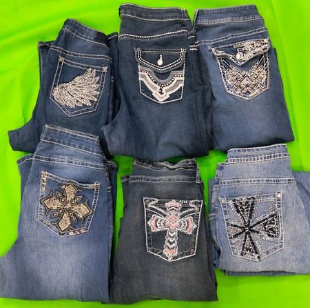 UNBRANDED Y2K PREMIUM EMBROIDERED DENIM JEAY