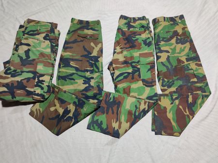 Korean Military Camo Cargo Pants Bundle (15pcs) - Woodland Camouflage Streetwear