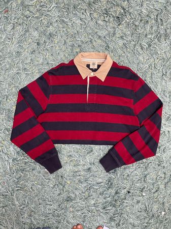 Upcycle Unbranded Rugby Crop Top (Dv -04)