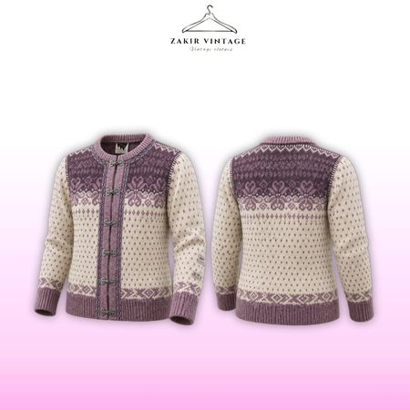 Cardigans en laine imprimés