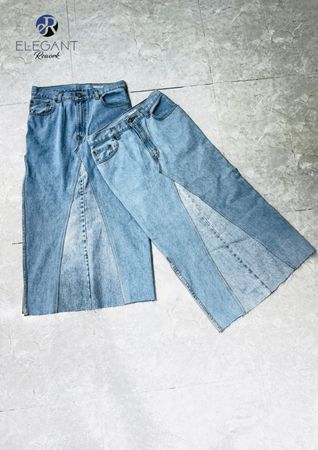 UPCYCLED Denim Long Skirts - EVR0470