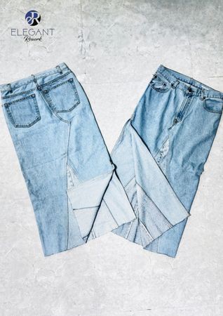 UPCYCLED Denim Long Skirts - EVR0471