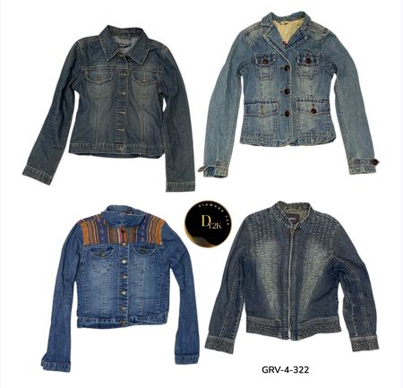 Veste en denim mix Y2k (GRV-4-322)