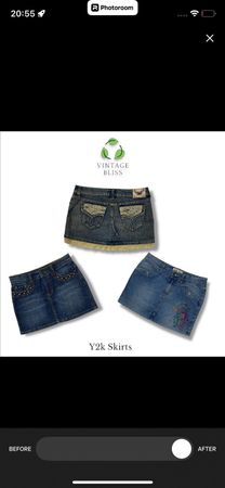 Faldas midi de mezclilla Y2K