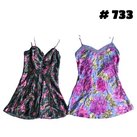Y2K Printed mix sleep dress bundle. #733