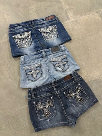 Upcycle Miss Me style Mini Shorts