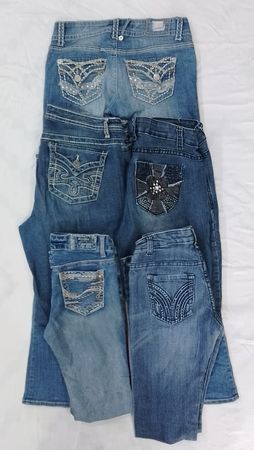 CR7897 Y2K Flare & Straight Jeans