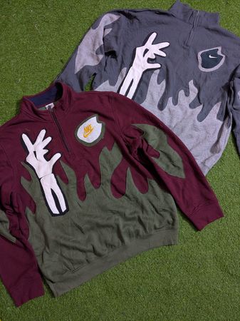 Upcycle Nike sweatshirt patchwork