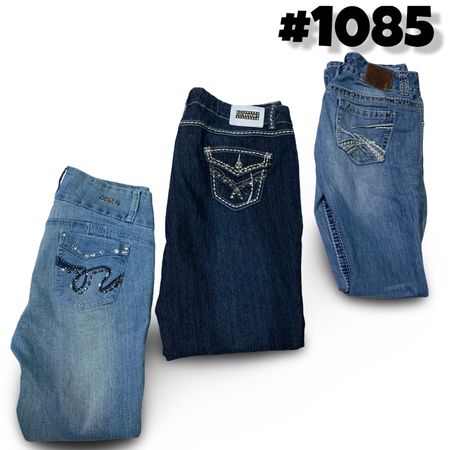 Y2k detailing jeans (Brands) Lee, Maurice’s , Bemocraco and Cool Jee etc # 1085.