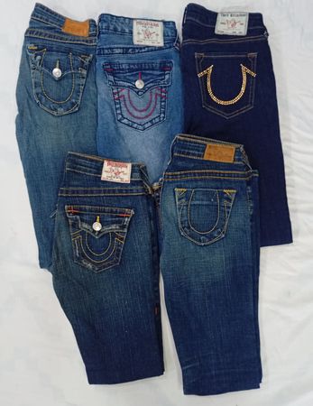 CR7904 Vintage True Religion Ladies Flare & Straight Jeans