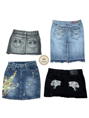 Y2K Denim Mini Skirt 10 pcs At 816