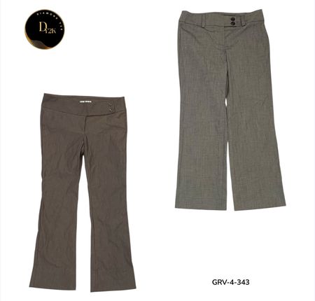 Pantalons Poly Quotidiens – Coupe Propre Moderne Décontractée (GRV-4-343)