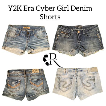 Y2K Era Cyber Girl Denim Sexy Mini Shorts RW-1849