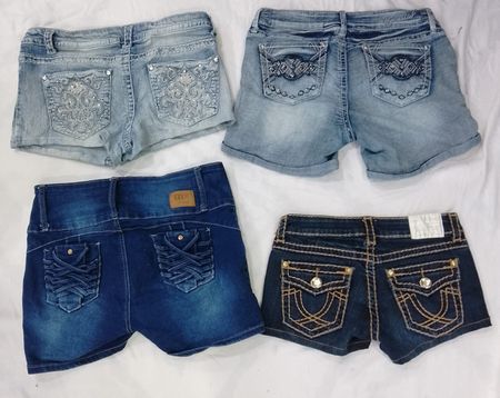 CR7920 Upcycled Y2K Shorts