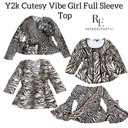 Y2k Cutesy Vibe Girl Full Sleeve Top Re-3110
