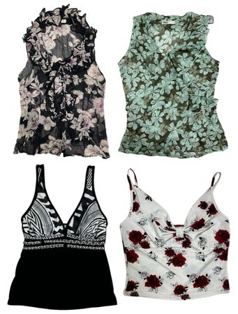 Vintage Going-Out Y2K Tops: TT-225