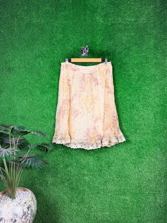 Y2K Earthy Midi Poly Skirts | RV-93