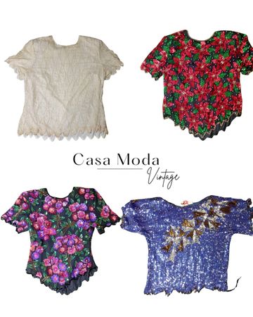 270426-5 Embroidered t-shirts 8 pcs