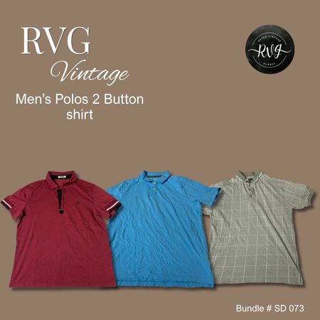 Camicia Polo da uomo con 2 bottoni