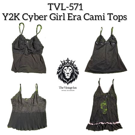 Y2K Cyber Girl Era Cami Tops (TVL-571)