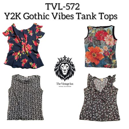 Y2K Gothic Vibe Tank Tops (TVL-572)