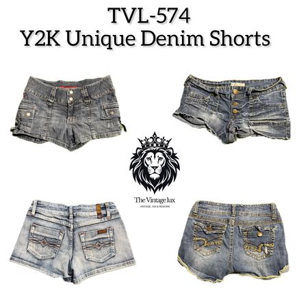 Y2K Unique Denim Shorts (TVL-574)
