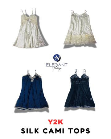 Y2K Silk Cami Tops - EV1809