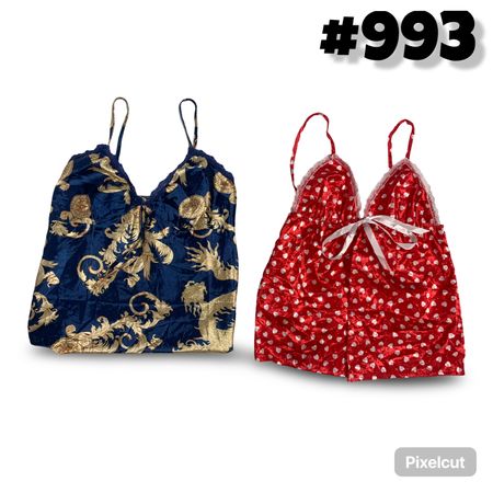 Y2k slip printed camisole#993