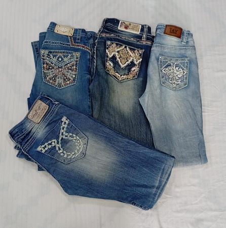 CR7934 Y2K Flare Jeans