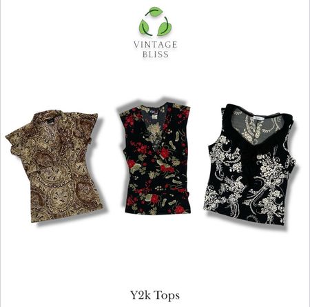 Y2K Poly Blouses